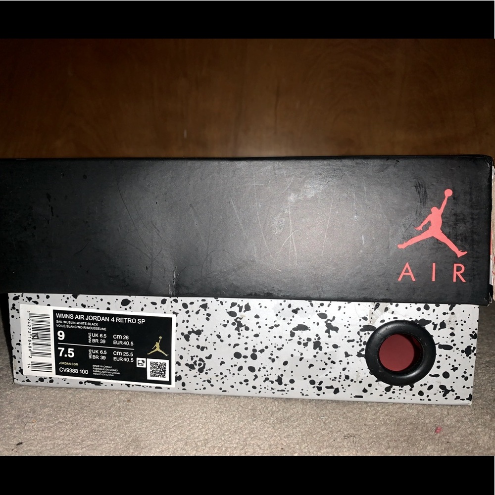 Jordan 4 off white sail